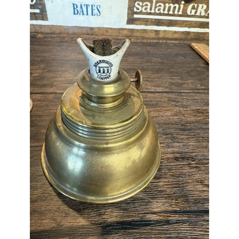 Vintage Brass Kerosene Lantern Hanging Mesh Patio Lamp Sherwoods Ltd